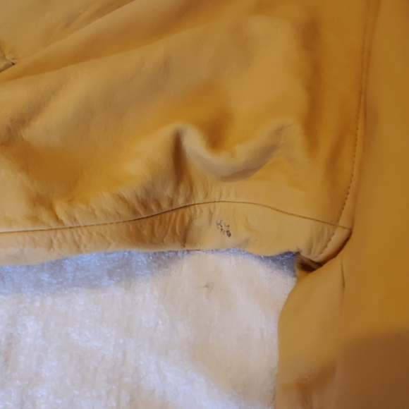 Women's knee length leather coat - Picture 4 of 6